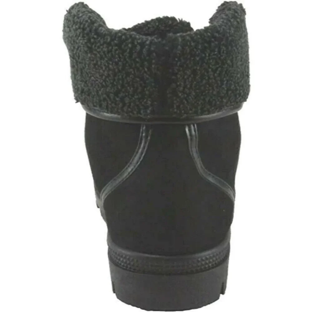Refresh Women's Evan-01 Faux Suede Cap-Toe Flip-top Ankle Boots Size 10 - Picture 7 of 16